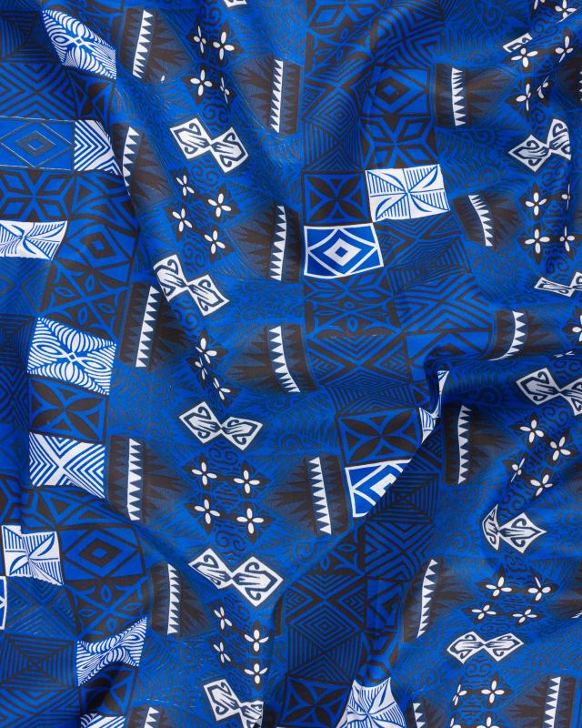 Polynesian fabric FARE Blue - Tissushop